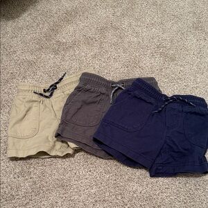 Carters boys  Casual Shorts Set - Navy, Gray, and Tan